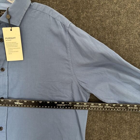 rag & bone Pursuit 365 Shirt Men's Extra Large Bayside Blue Slim Fit Button Up - Picture 5 of 7